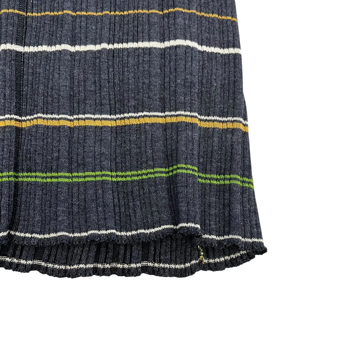 23SSRandom Ribbed Plaid Knitted Dress With ChokeニットワンピースMM23SS KN052 - Image 5