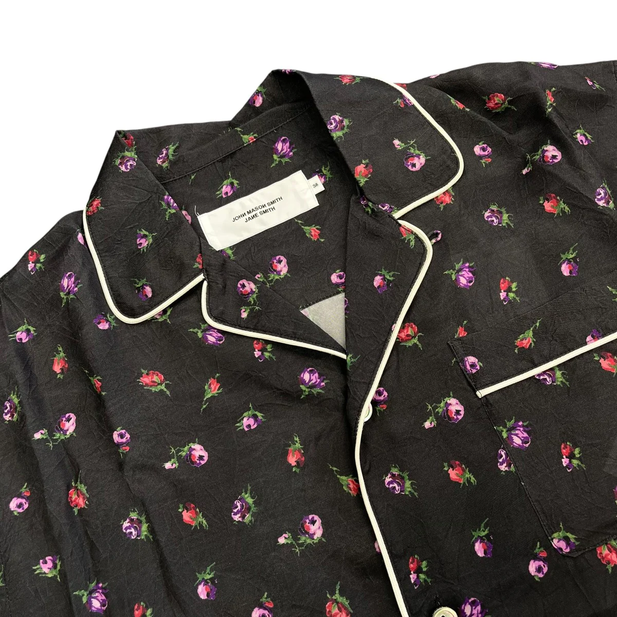 25SSCUPRO FLOWER PRINT PIPING OPEN COLLAR SHIRTS半袖シャツ25SSH-#808L - Image 3