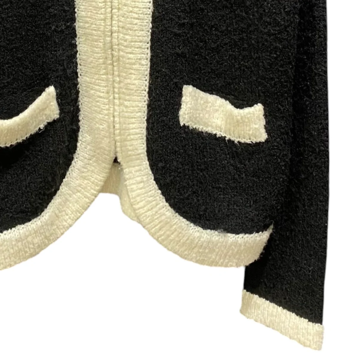 B&W ZIP KNIT CARDIGANatb673m - Image 4