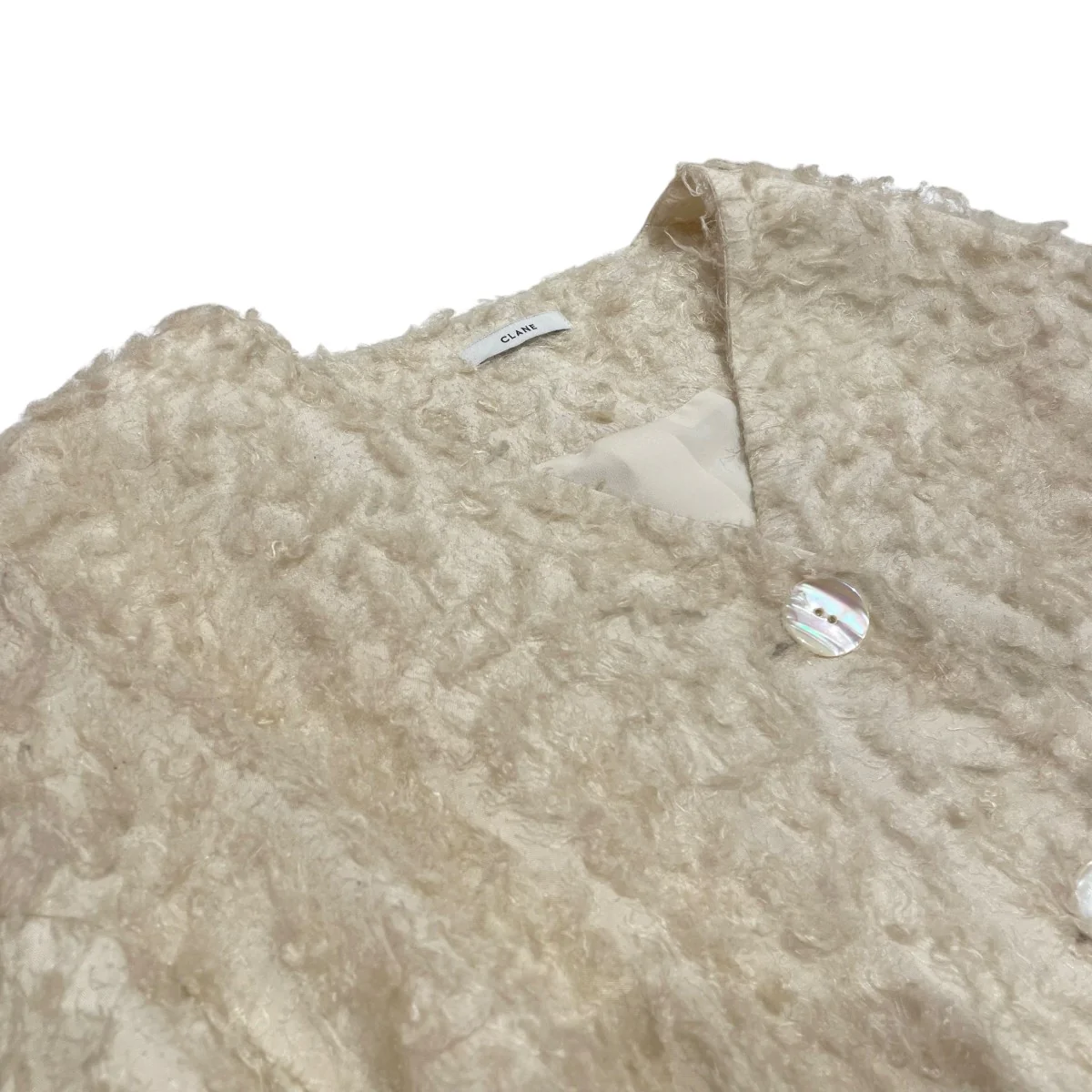 FEATHER SHELL BUTTON CARDIGAN短丈ジャケット17122-4002 - Image 3