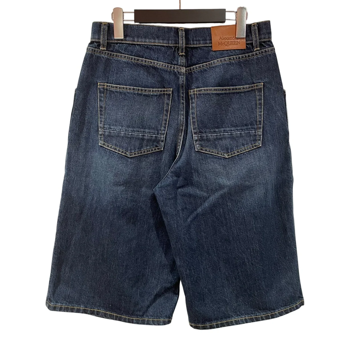 DARK BLUE COTTON DENIM SHORTSデニムショートパンツ765475 - Image 2