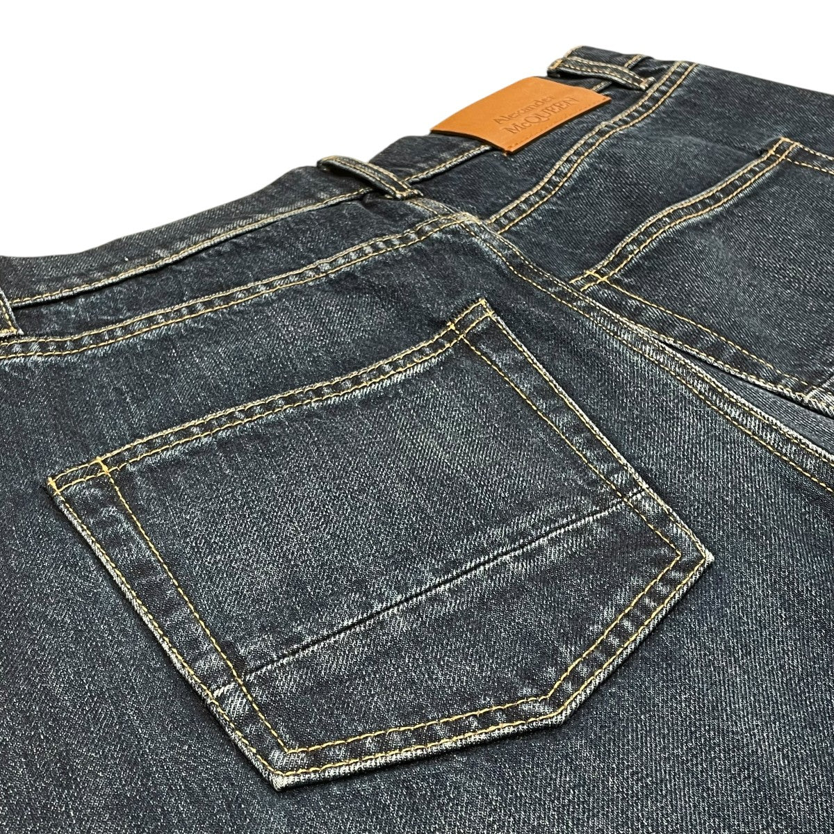 DARK BLUE COTTON DENIM SHORTSデニムショートパンツ765475 - Image 5