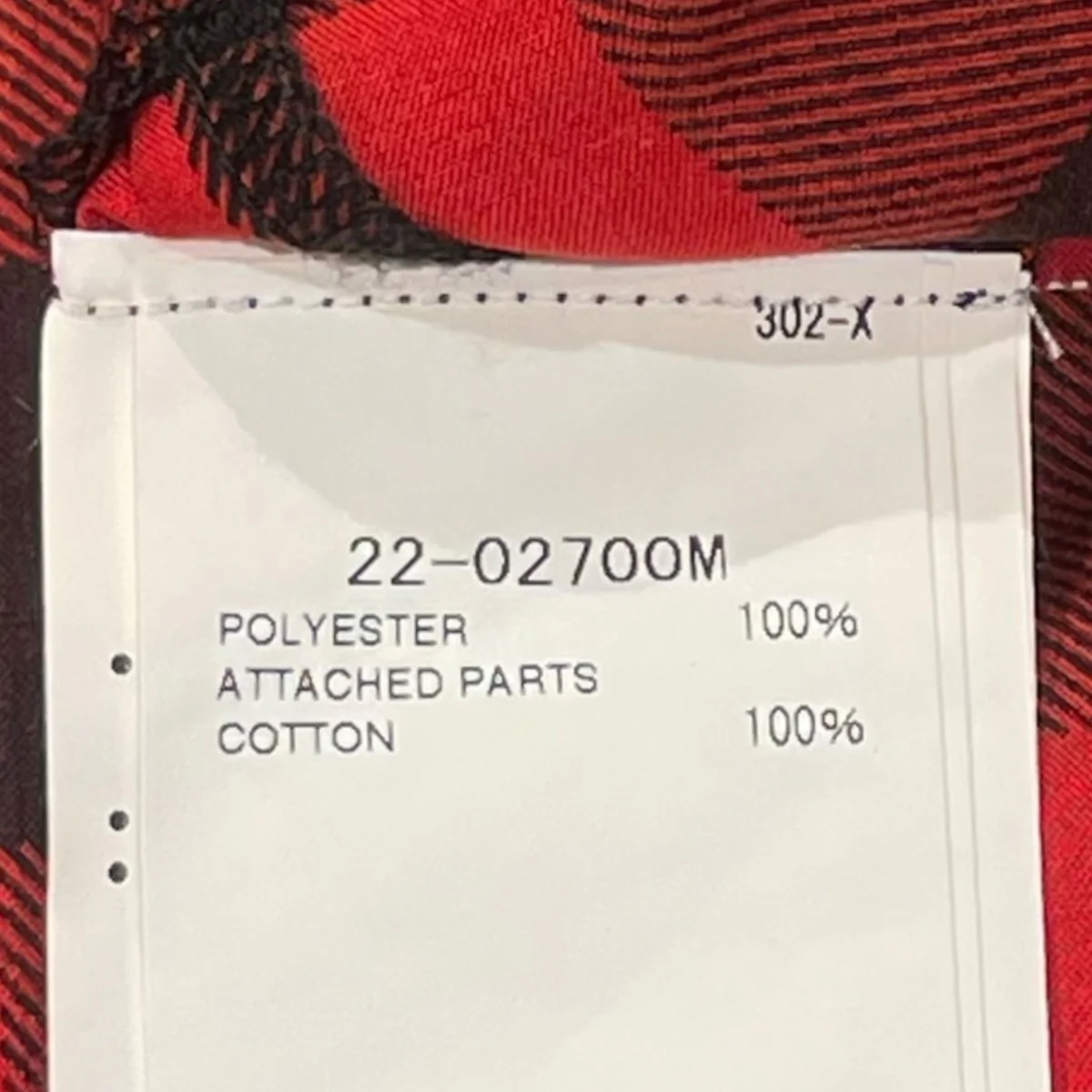 BUFFALO CHECK S S SHIRTSポリエステルオープンカラーシャツ22-02700M - Image 6