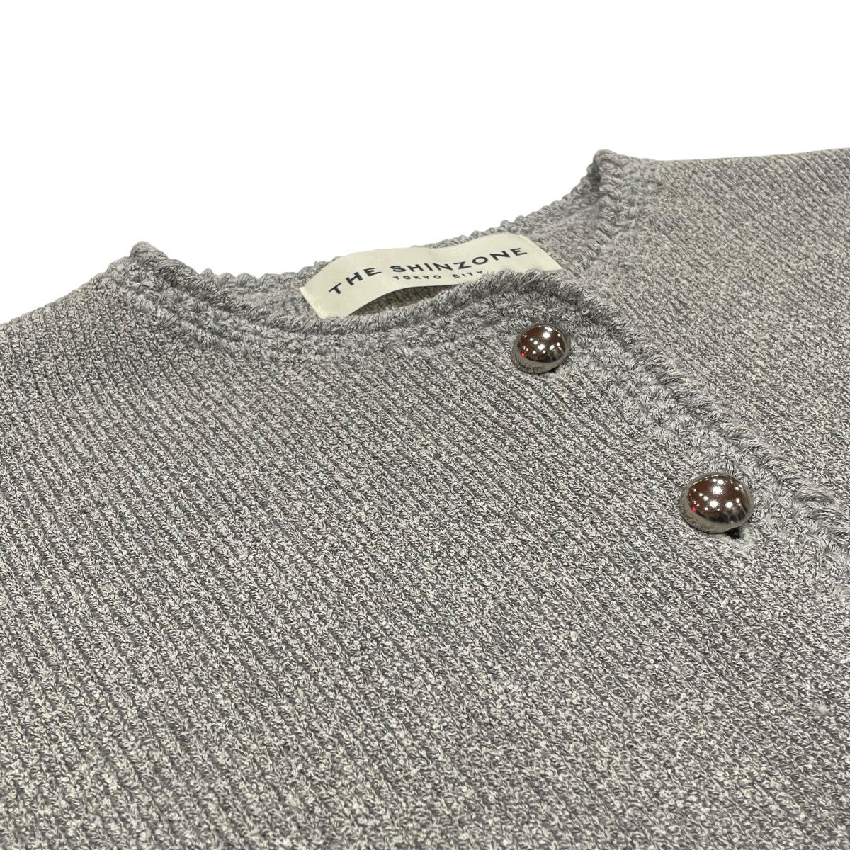 BOUCLE KNIT JACKETノーカラージャケット25SMSNI09 - Image 3