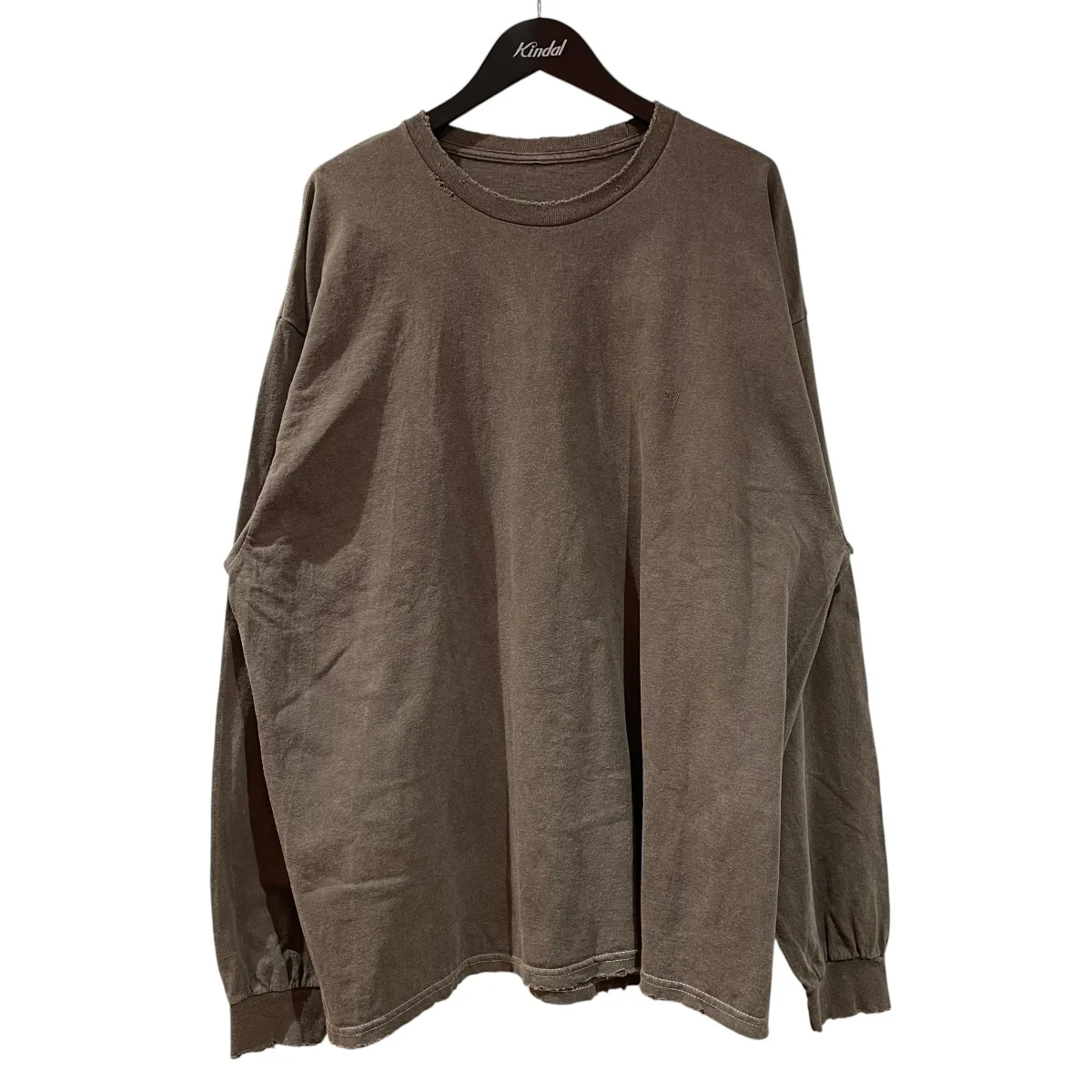 EMBROIDERY DYED LS T-SHIRT長袖カットソー