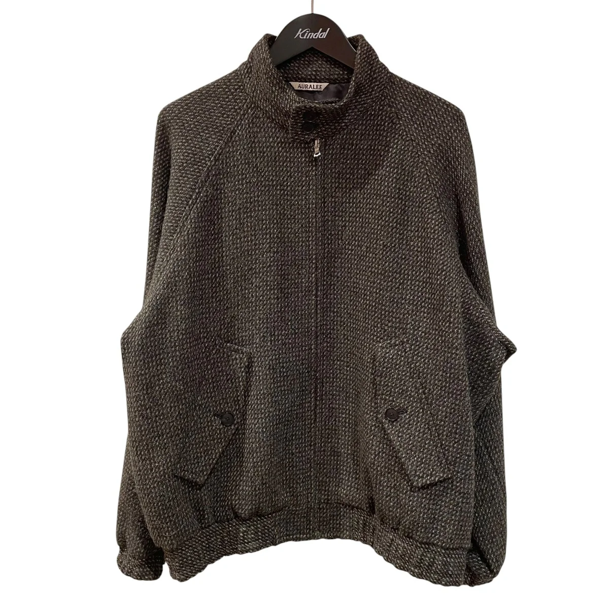ALPACA WOOL SILK TWEED ZIP BLOUSONジップジャケットa25ab03ls