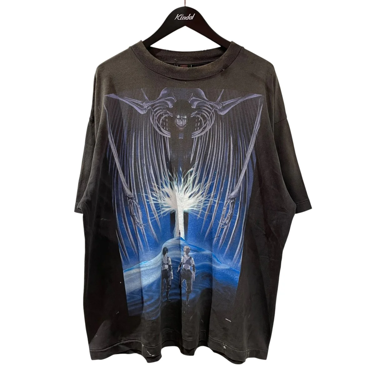 進撃の巨人 ATTACK ON TITAN BLK半袖TシャツSM-MK8-0000-C77