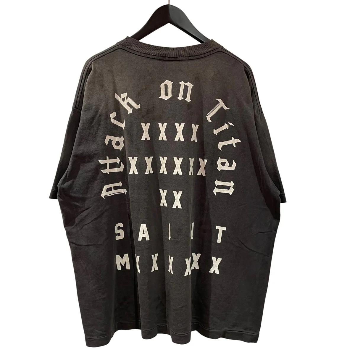 進撃の巨人 ATTACK ON TITAN BLK半袖TシャツSM-MK8-0000-C77 - Image 2