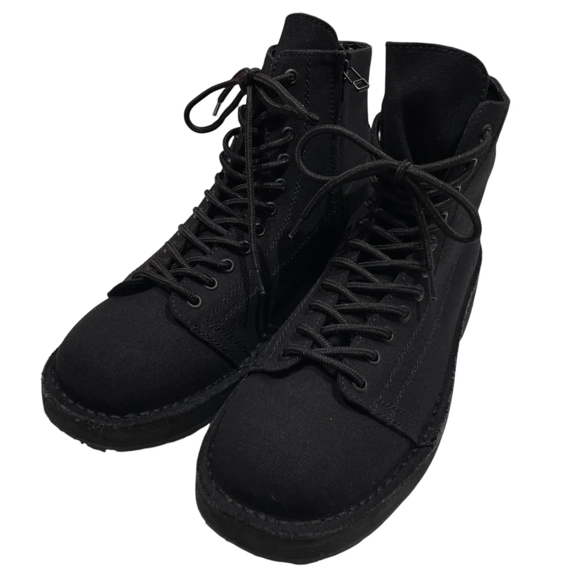 COTTON CANVAS HIGH-TOP SNEAKERSサイドジップブーツ