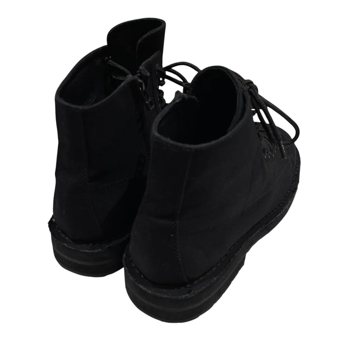 COTTON CANVAS HIGH-TOP SNEAKERSサイドジップブーツ - Image 2