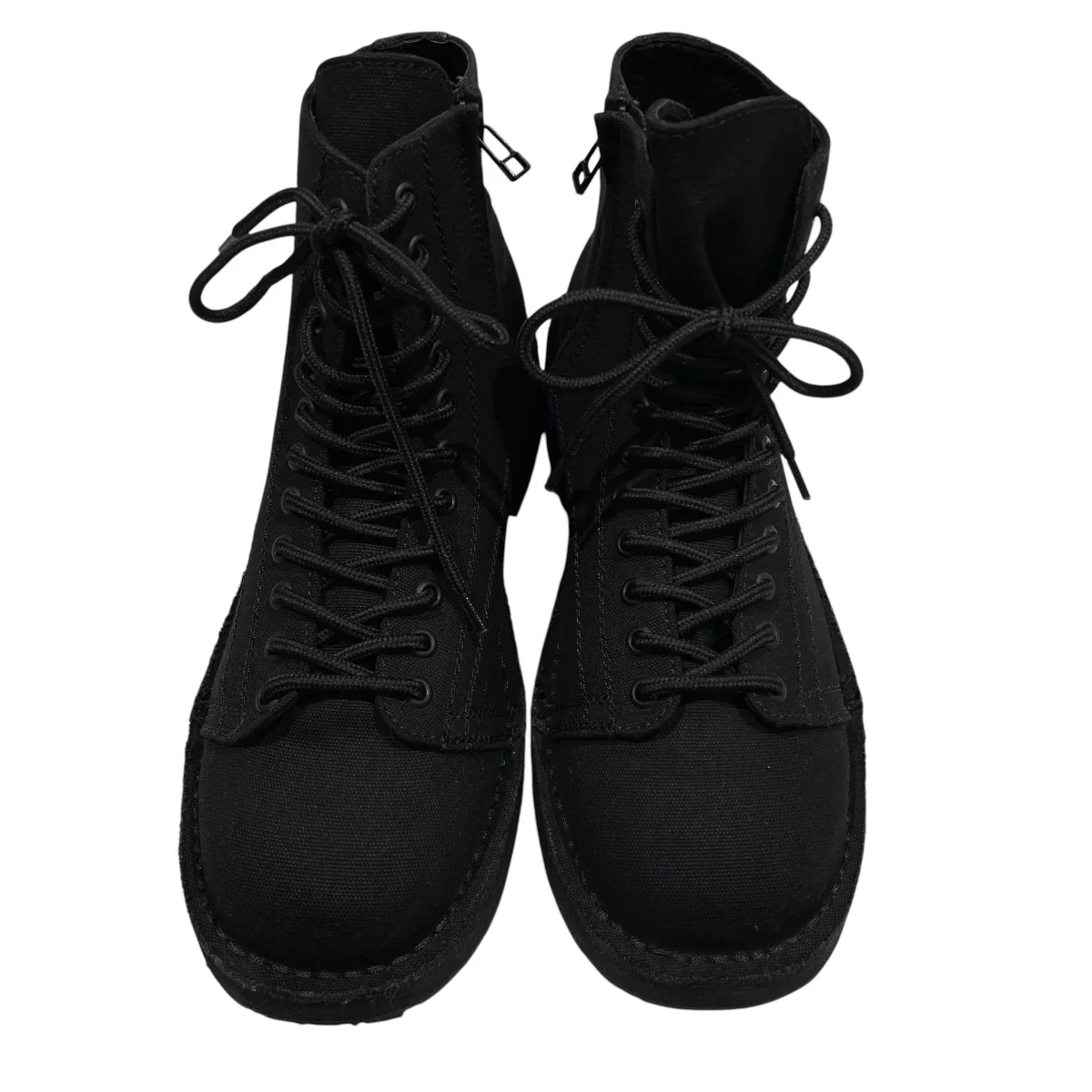 COTTON CANVAS HIGH-TOP SNEAKERSサイドジップブーツ - Image 3