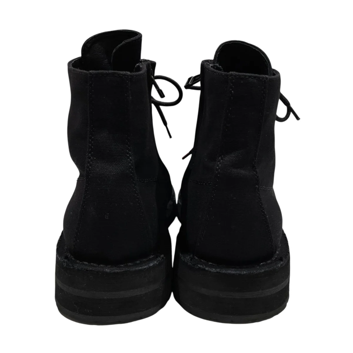 COTTON CANVAS HIGH-TOP SNEAKERSサイドジップブーツ - Image 4