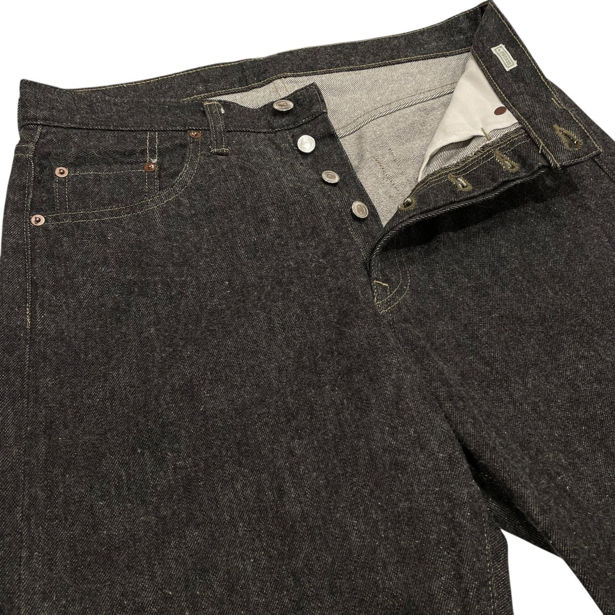 Black Washed Denim PantsデニムパンツAP-4007 - Image 3