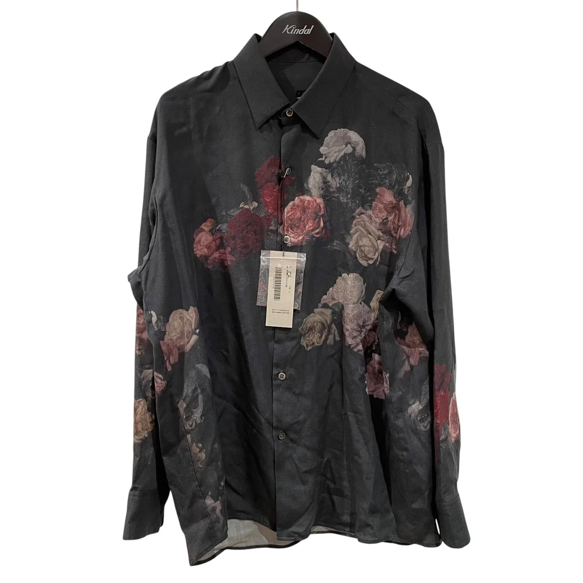 25AWTENCEL BROAD BASKET OF ROSES BIG SHIRT長袖シャツ2225-143