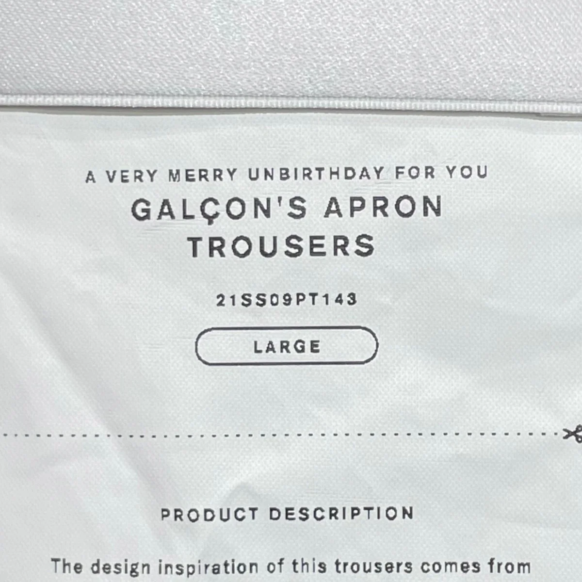 MEN GALCON’S APRON TROUSERSパンツ - Image 6