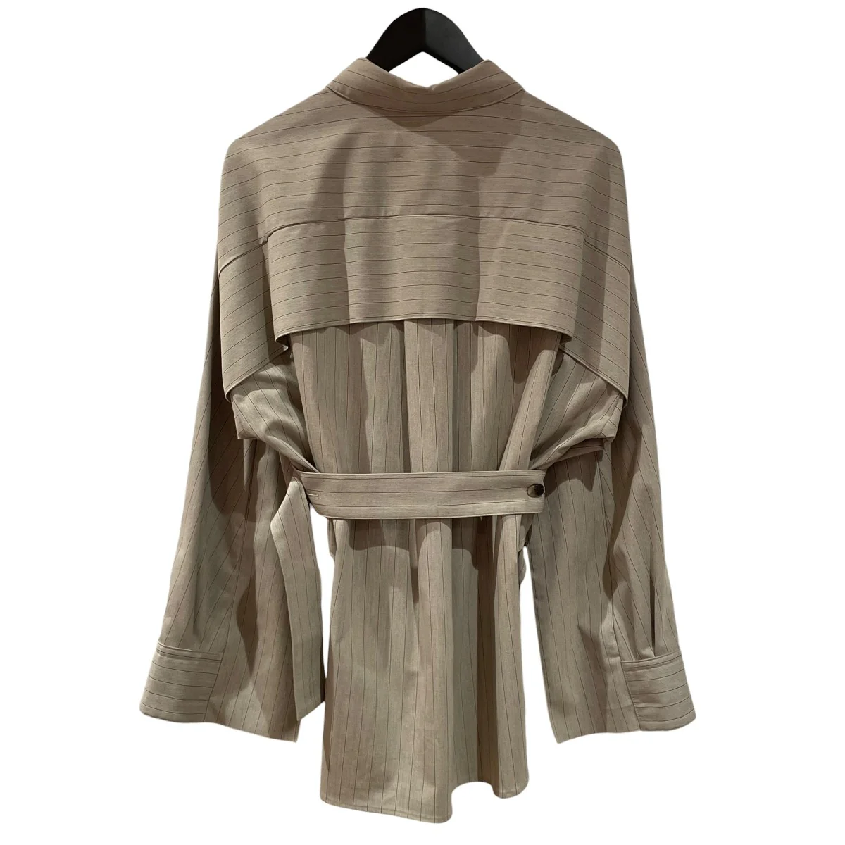 Belted Cape Detail Shirt長袖シャツ145500007 - Image 2