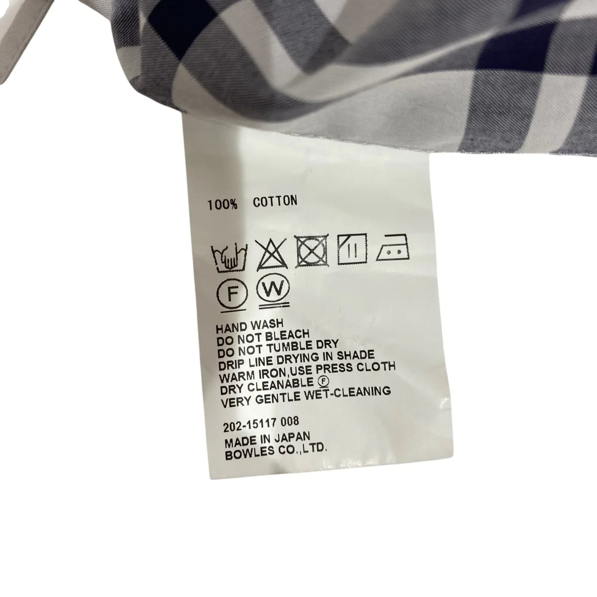 CHECKED BIB FRONT SHIRT DRESS202-15117 - Image 6