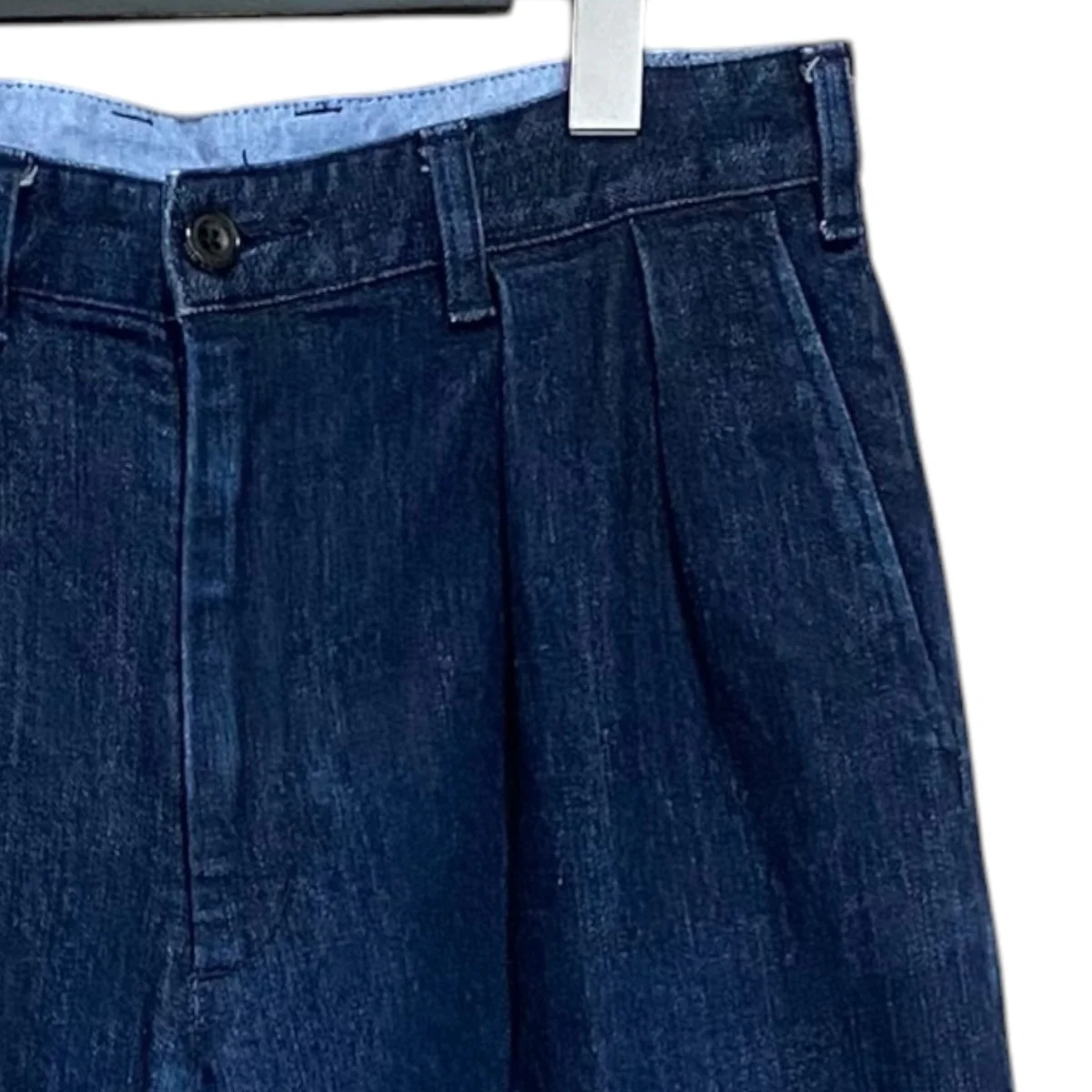 2 Pleats Tapered Denimタックパンツ38-23-0104-578 - Image 3