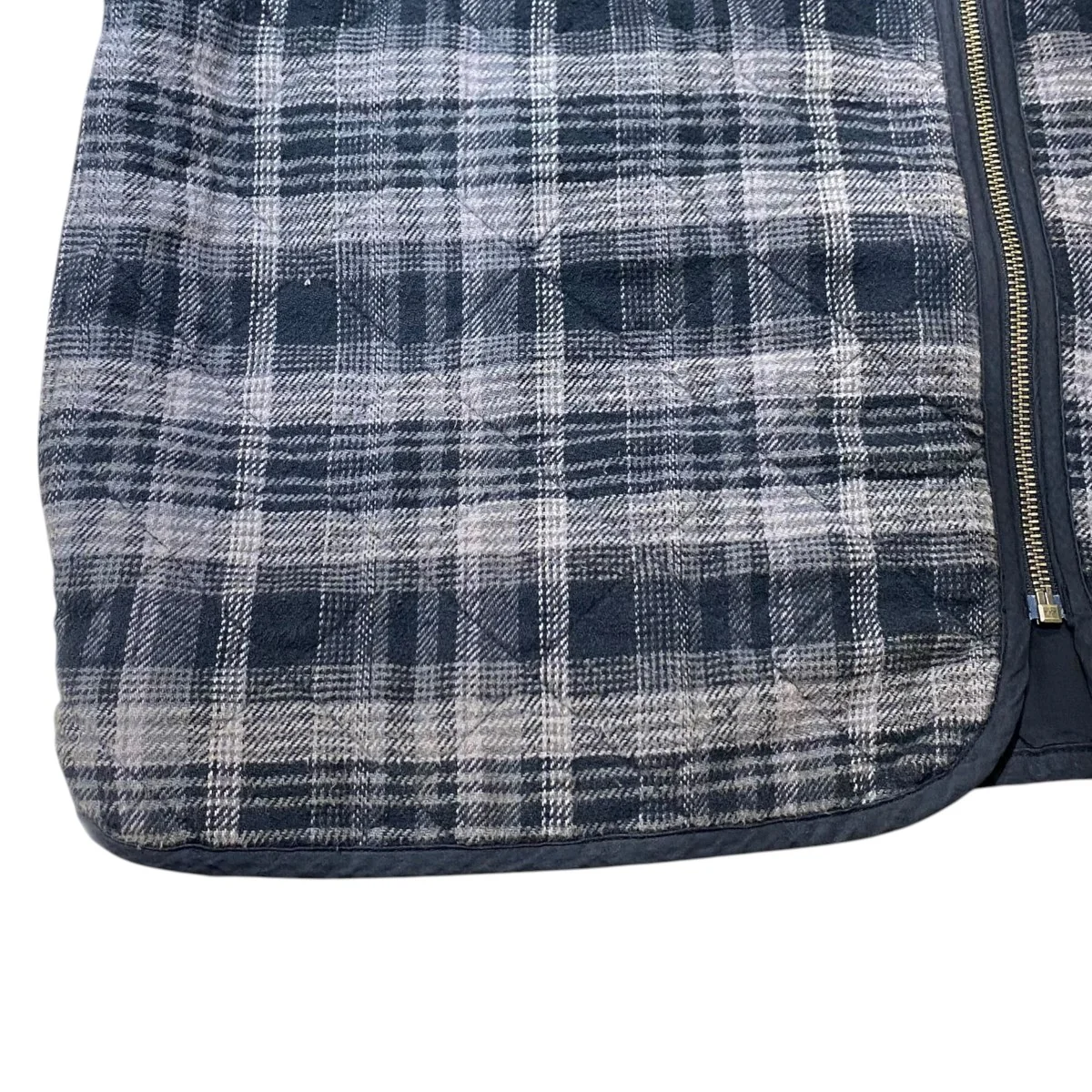 19AW/Quilted Plaid Zip Up Shirts - Image 10