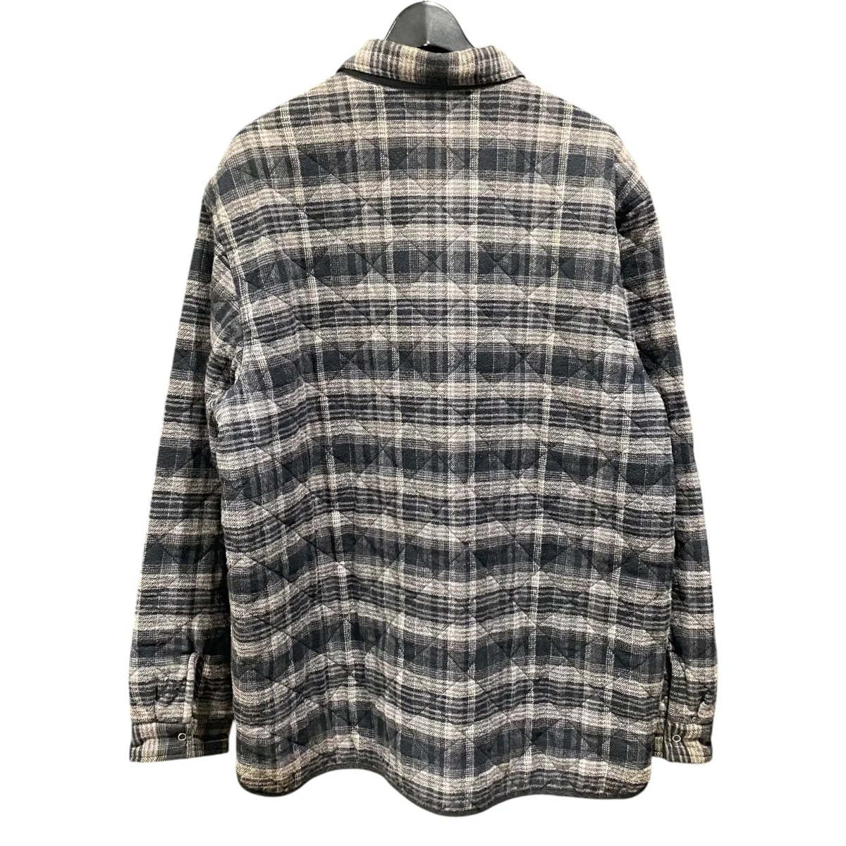19AW/Quilted Plaid Zip Up Shirts - Image 2
