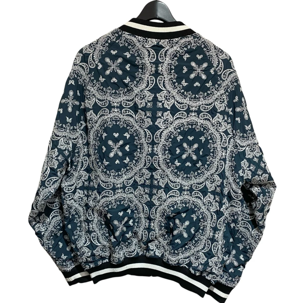 Paisley Embroidery Reversible Nylon Track Jacket23MY-JK10 - Image 2