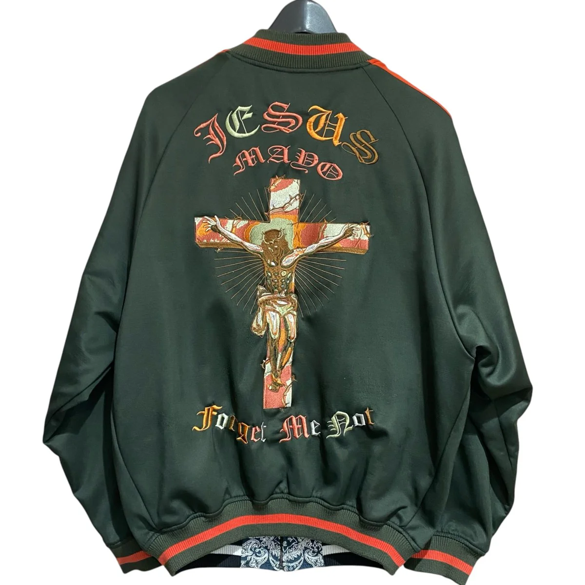 Paisley Embroidery Reversible Nylon Track Jacket23MY-JK10 - Image 4
