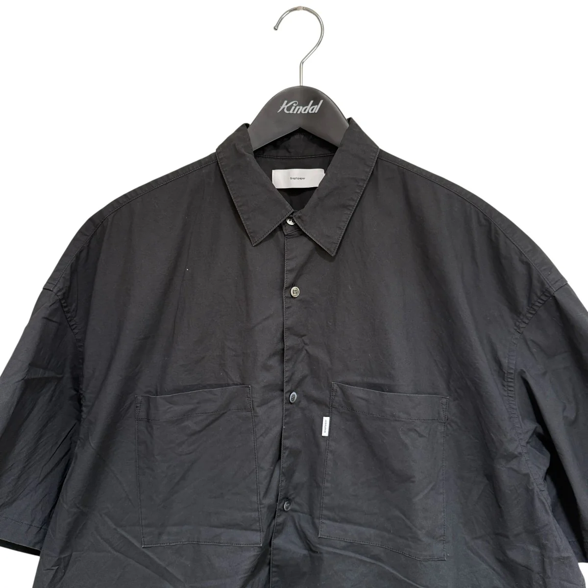 Stretch Typewriter S S Oversized Shirt半袖シャツGM222-50017B - Image 3