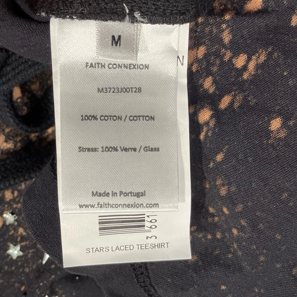 スタースタッズ ブリーチ加工半袖TシャツM3723J00T28 - Image 5