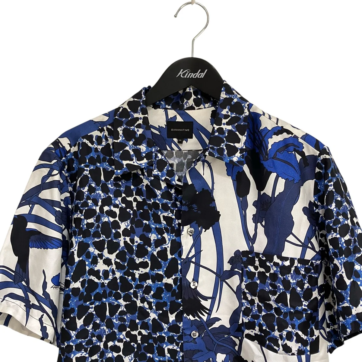 シルク半袖総柄シャツ302-065-10 - Image 3