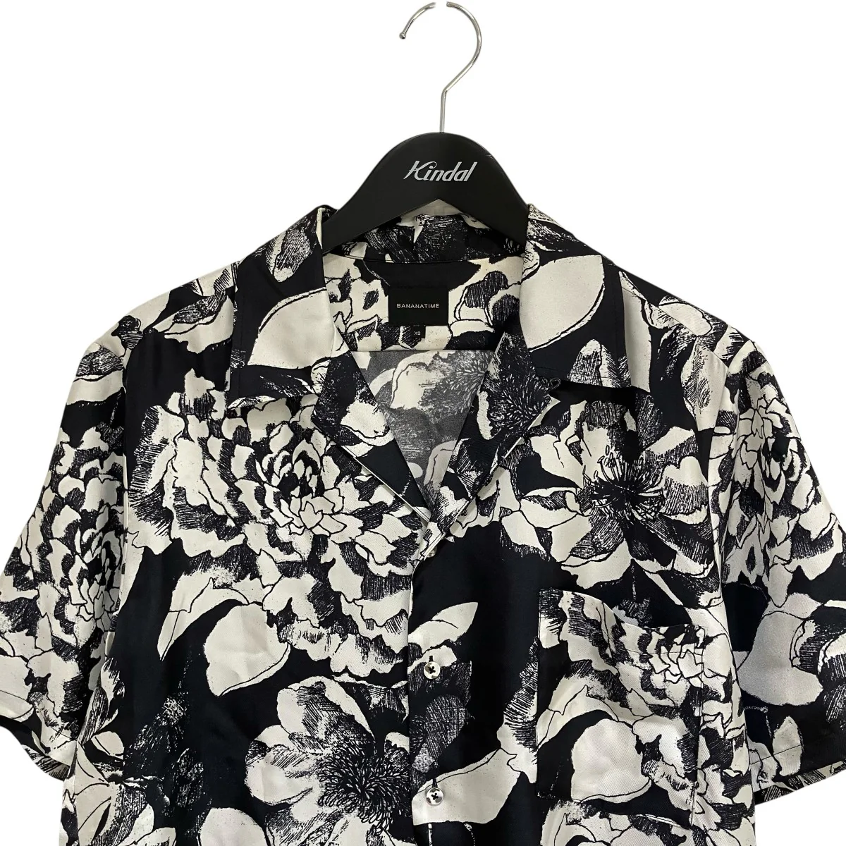 シルク半袖総柄シャツ302-077-03 - Image 3