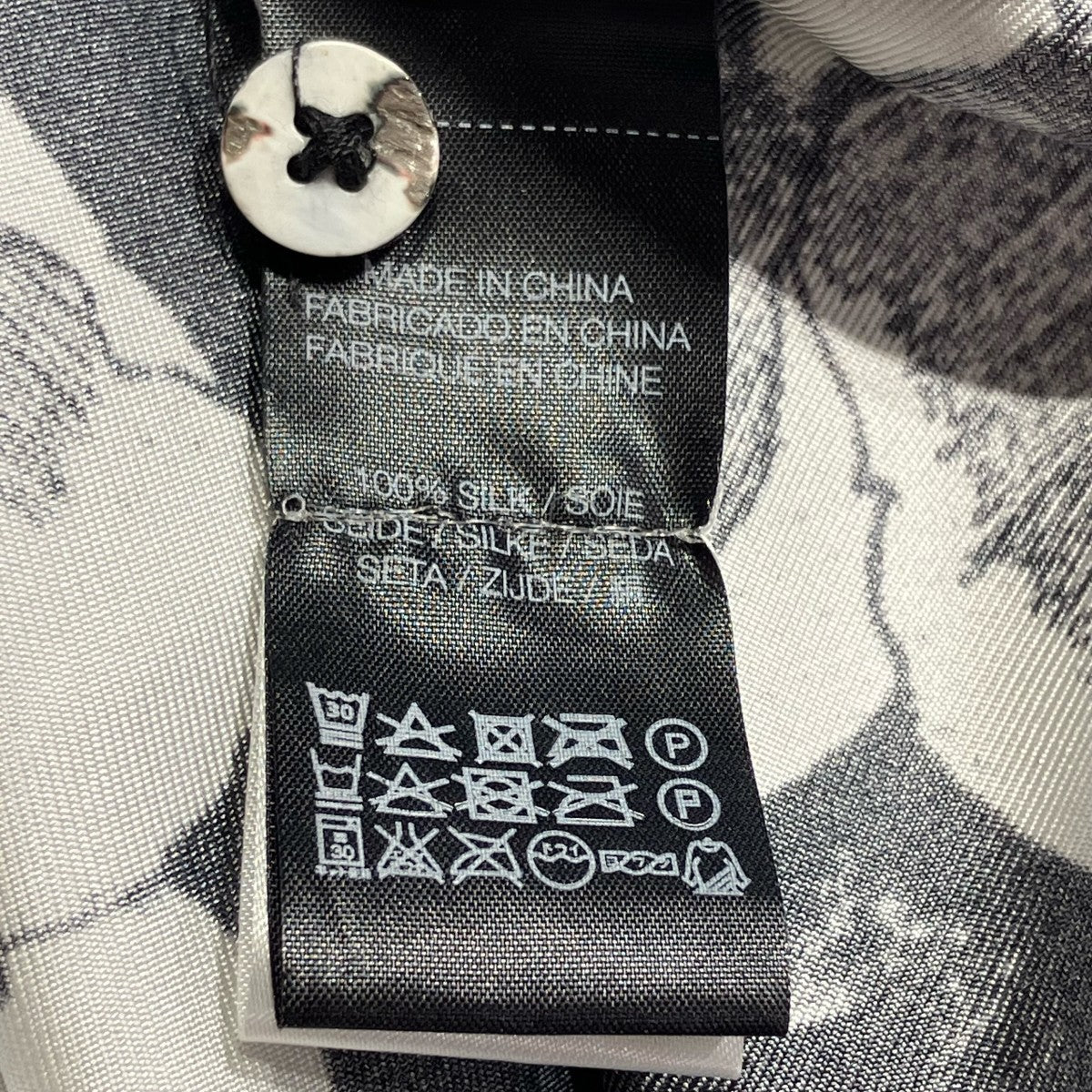 シルク半袖総柄シャツ302-077-03 - Image 7