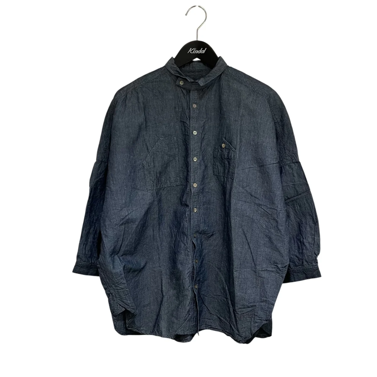 Cotton linen Washi paper shirt半袖シャツ01191-2016