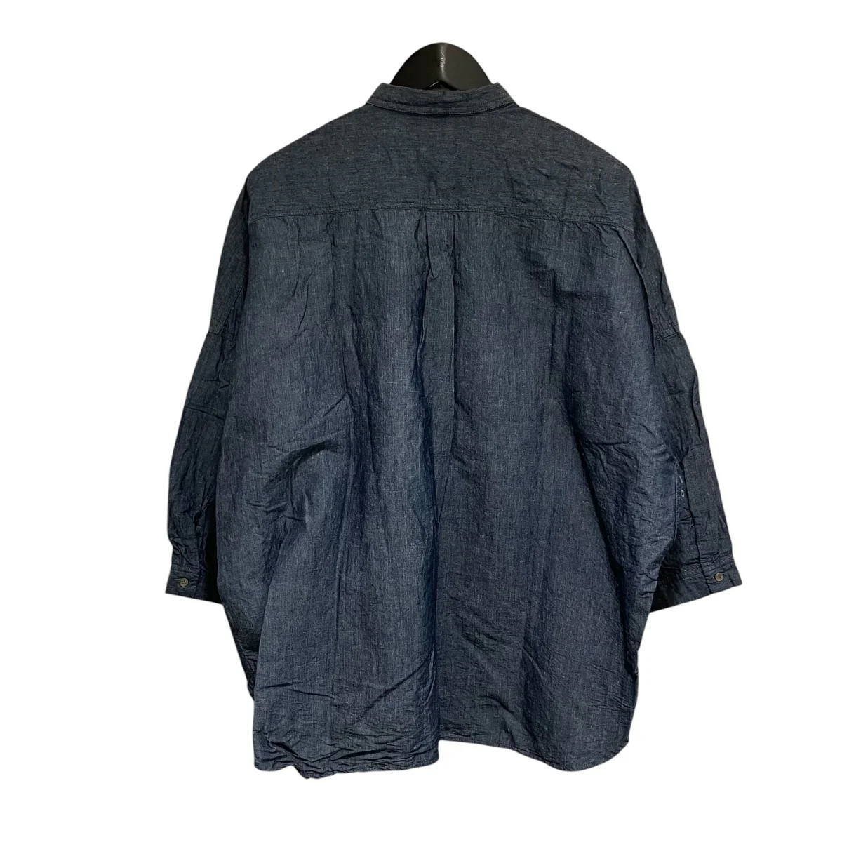 Cotton linen Washi paper shirt半袖シャツ01191-2016 - Image 2