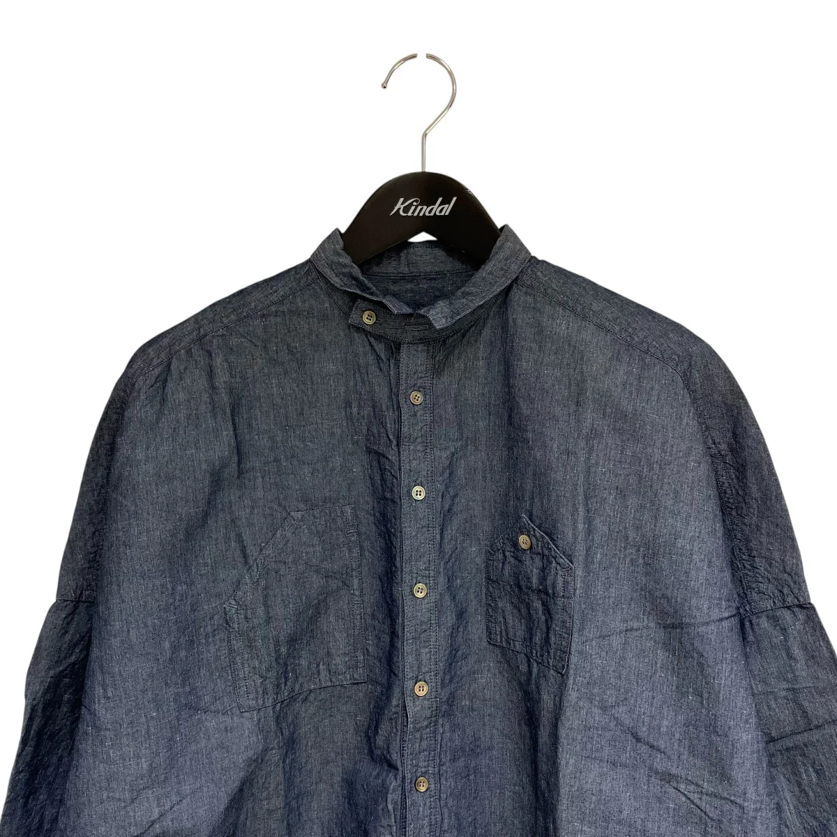 Cotton linen Washi paper shirt半袖シャツ01191-2016 - Image 3