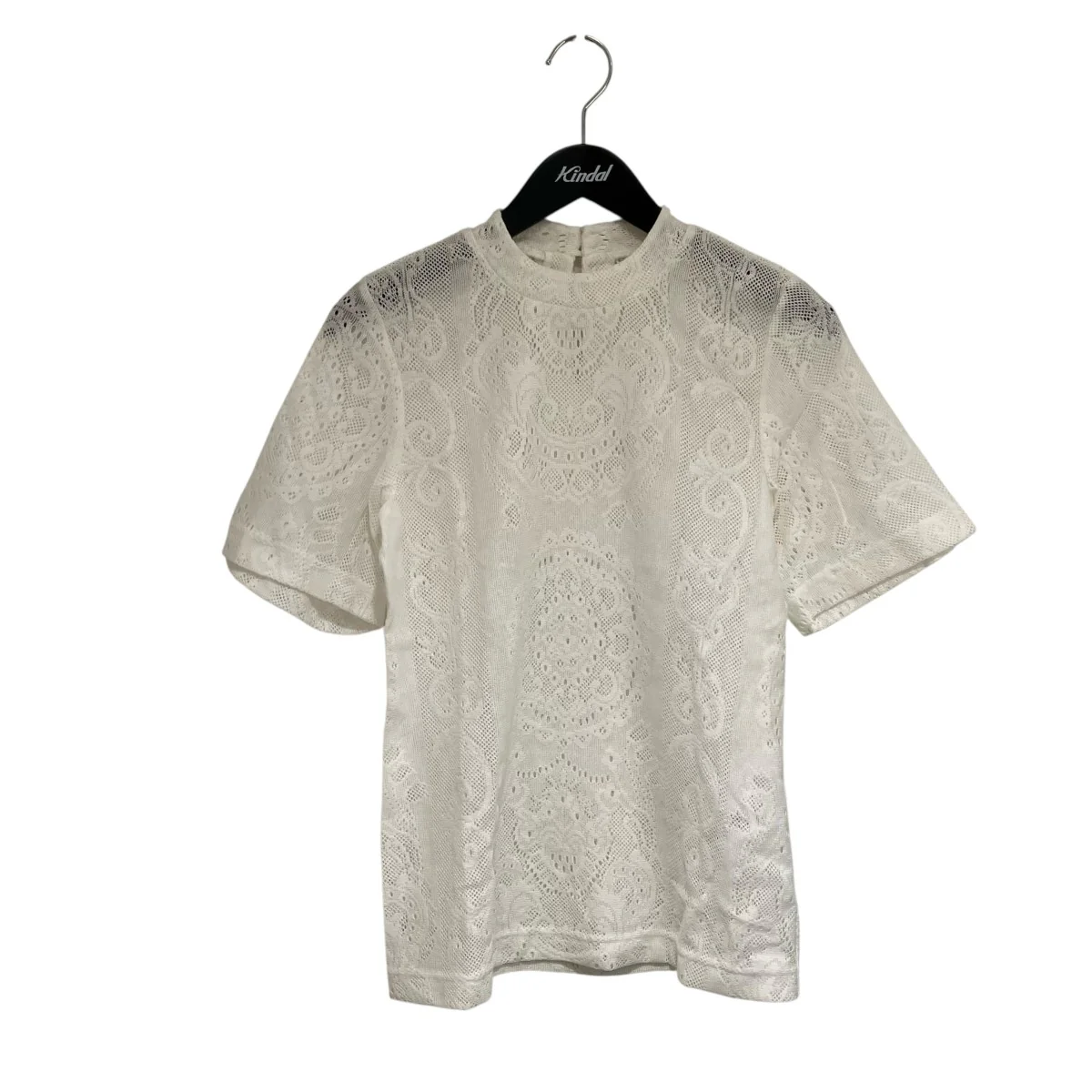 Curtain Lace Jacquard Jersey Top半袖ブラウスMM21SS-JS004