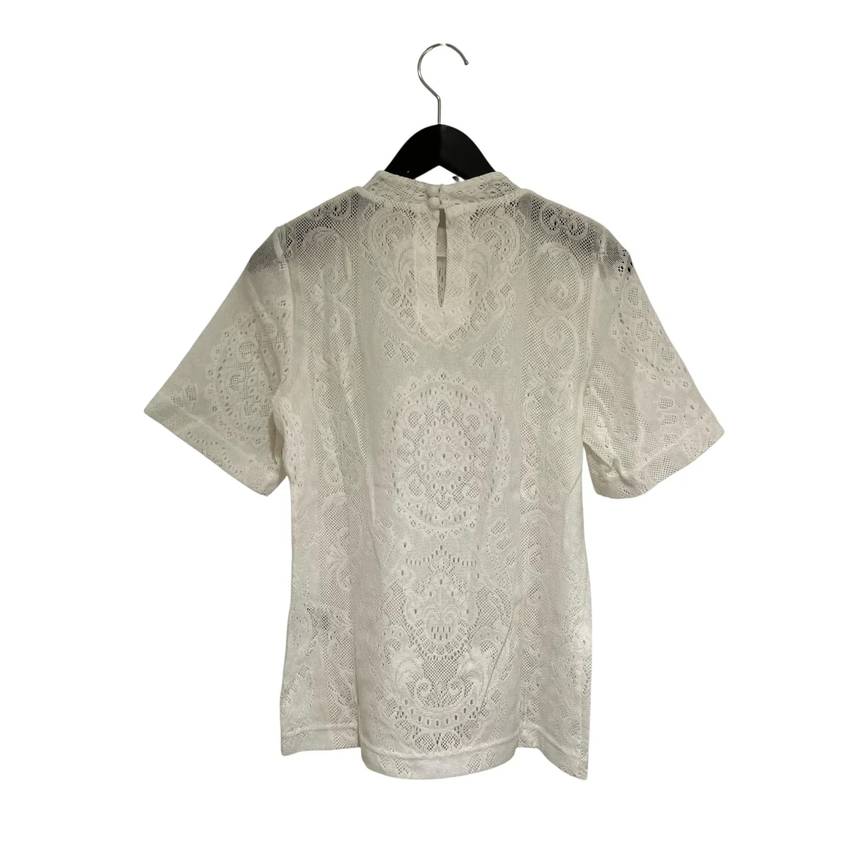 Curtain Lace Jacquard Jersey Top半袖ブラウスMM21SS-JS004 - Image 2