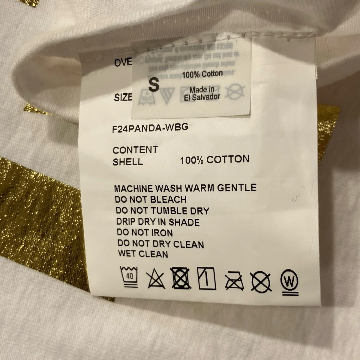 半袖TシャツF24PANDA-WBG - Image 5