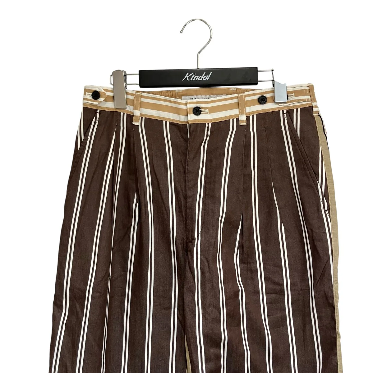 JAPANESE STRIPE TUCK TROUSERSスラックスCOTDPT-319 - Image 3