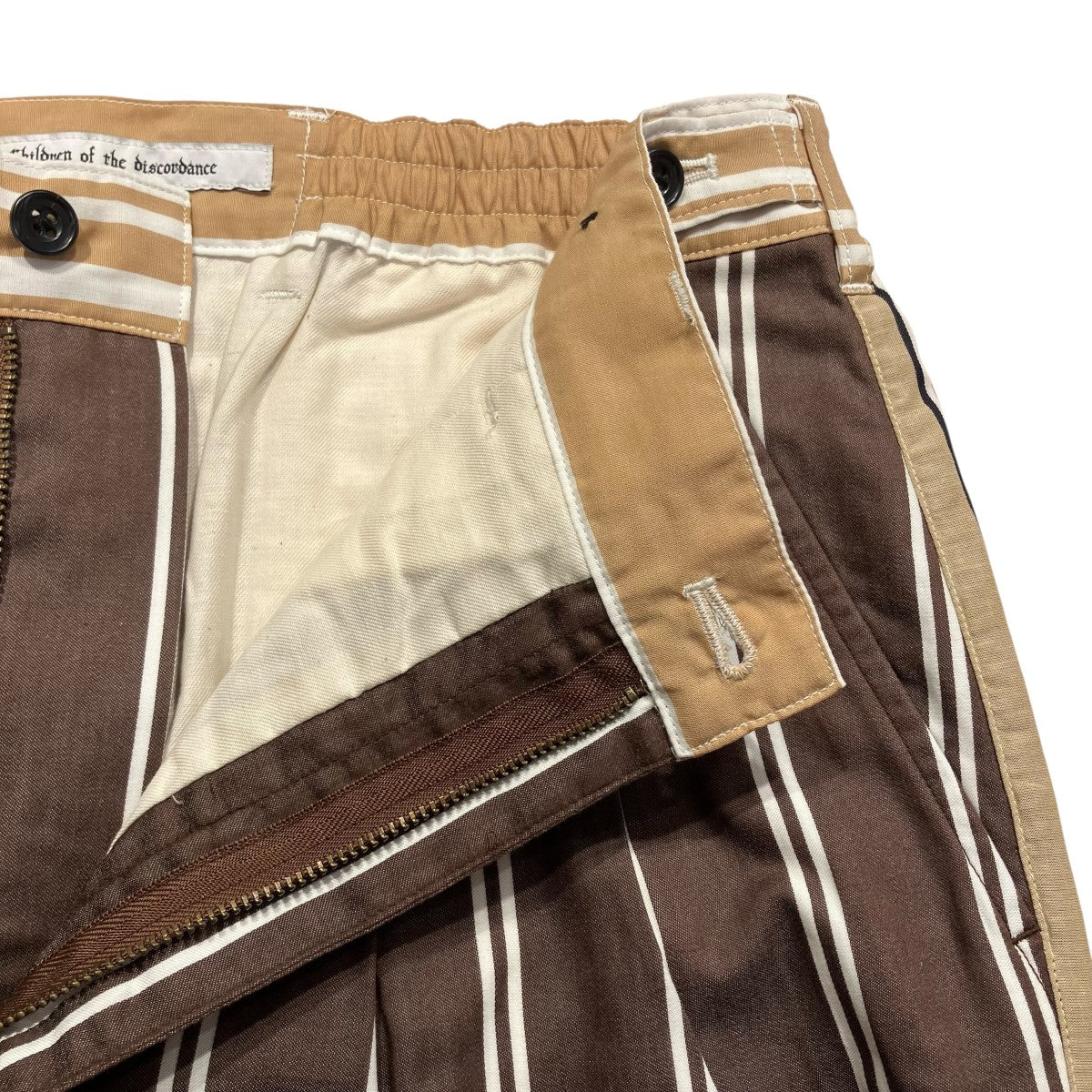 JAPANESE STRIPE TUCK TROUSERSスラックスCOTDPT-319 - Image 5