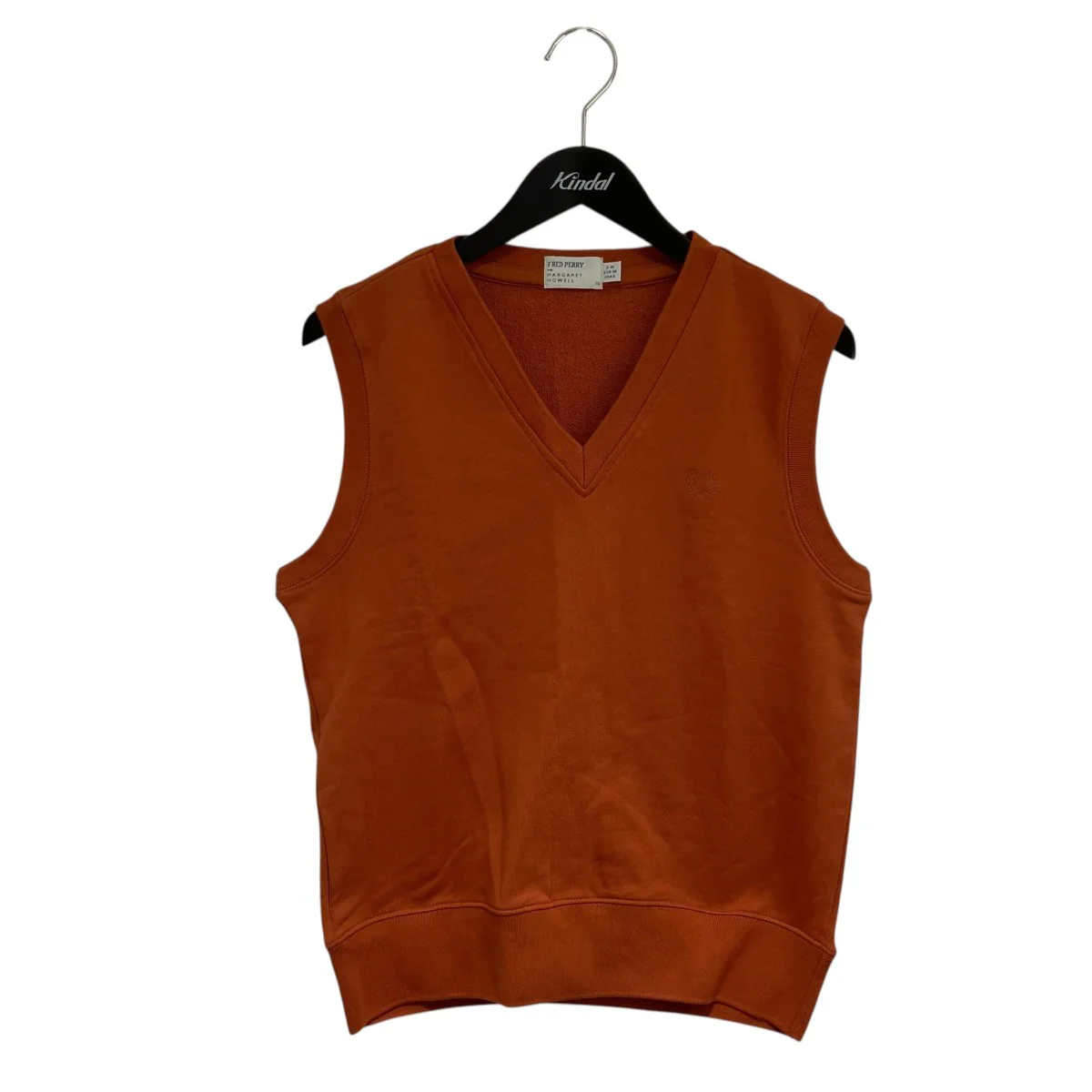 LIGHT COTTON LOOPBACK SLIPOVER ORANGEベスト578-3267001