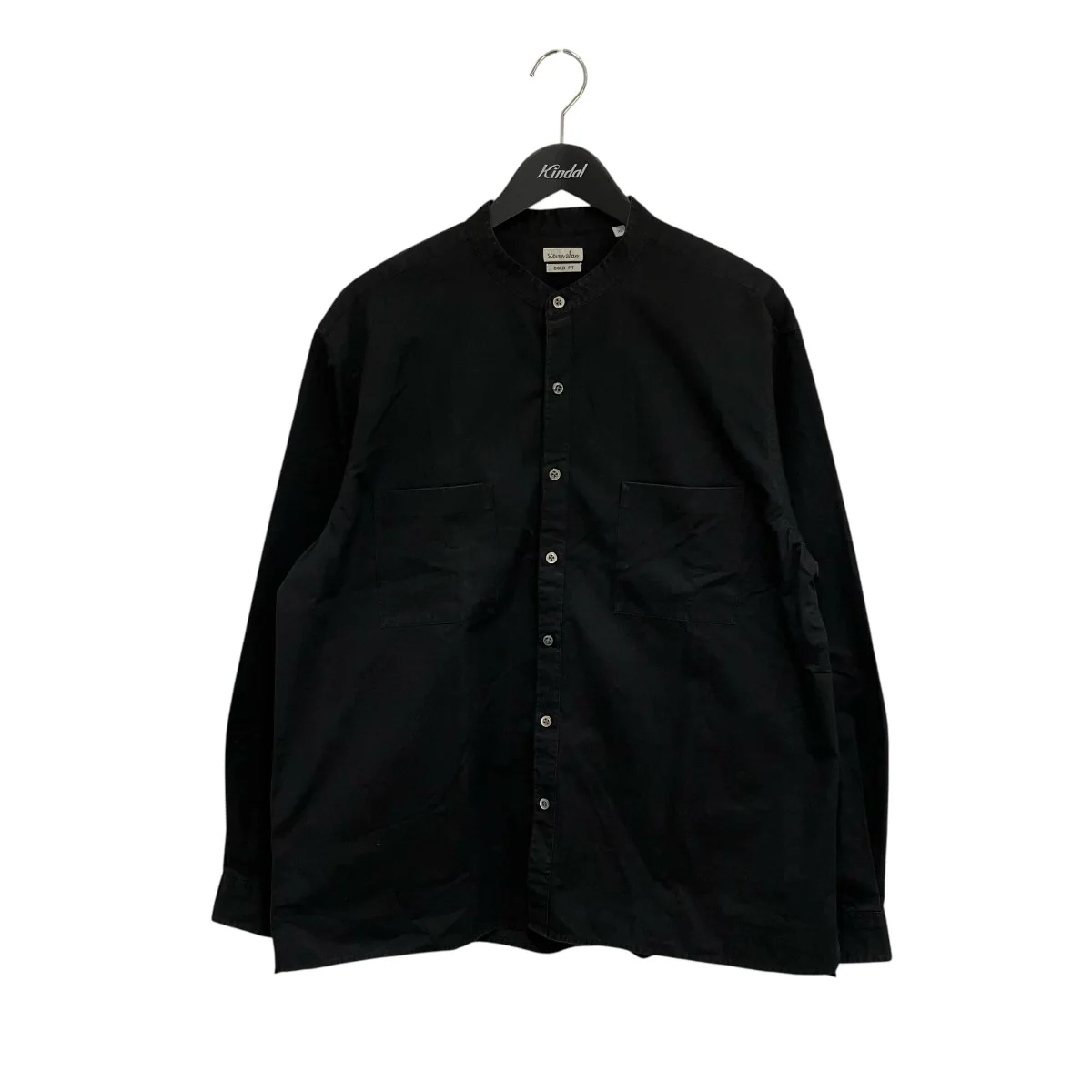 HI CNT TWILL 2POCKET BAND COLLAR SHIRT-BOLDバンドカラーシャツ8111-218-0607
