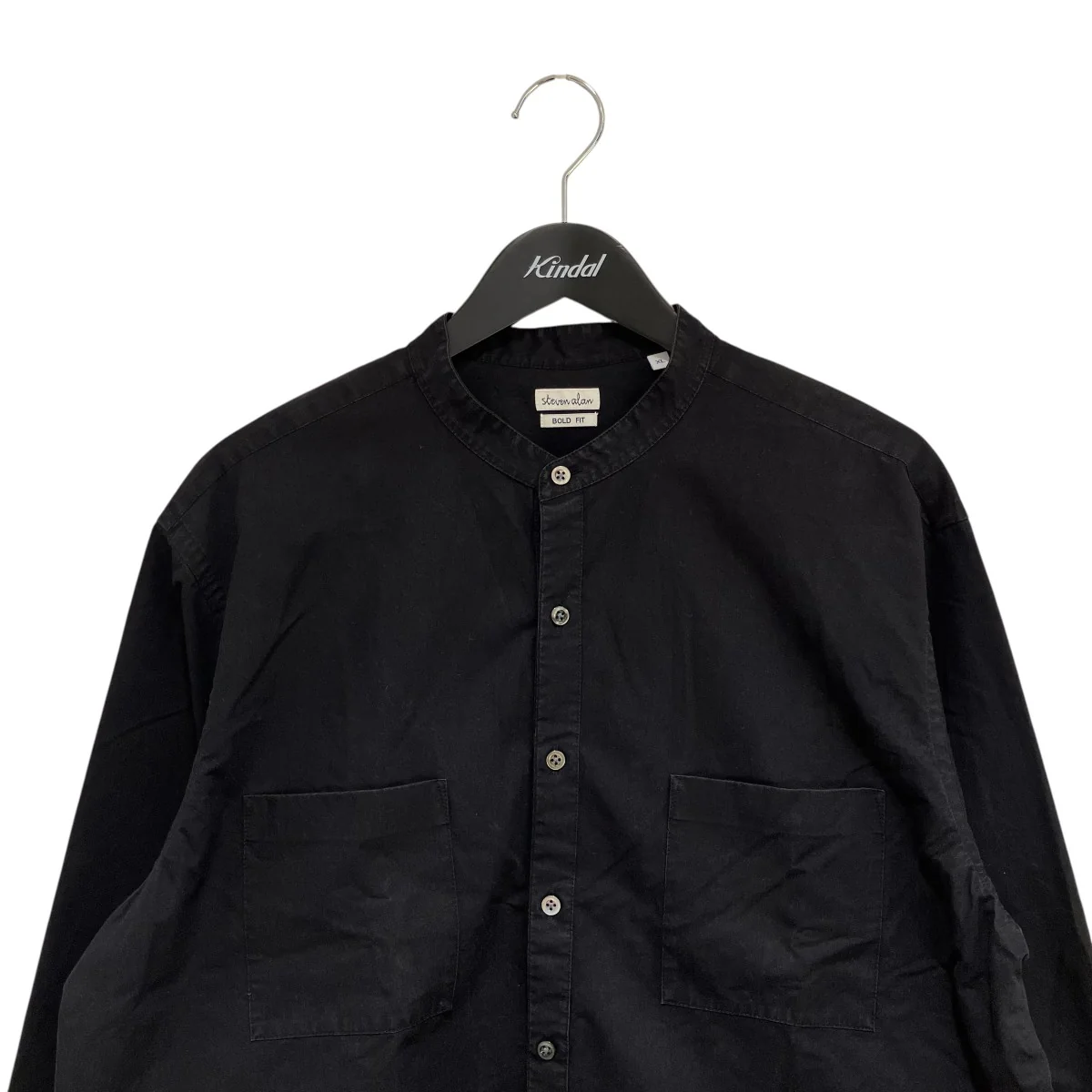 HI CNT TWILL 2POCKET BAND COLLAR SHIRT-BOLDバンドカラーシャツ8111-218-0607 - Image 3