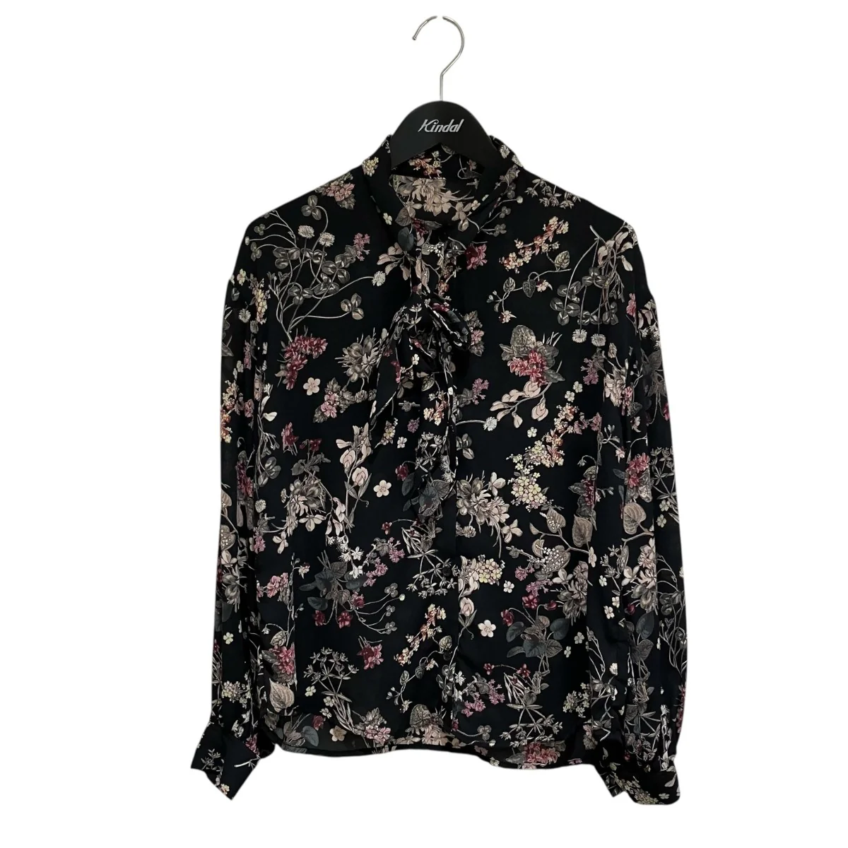 PRINTED BOWTIE BLOUSE長袖ブラウス24003016037HN