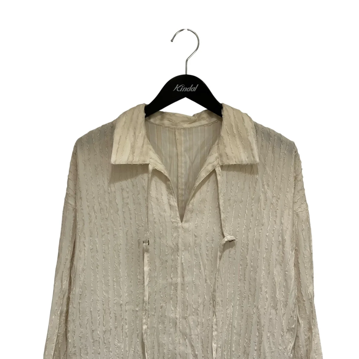 cut jacquard stripe dress長袖ワンピースlo243-30 - Image 3