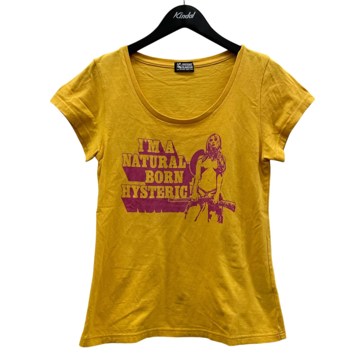 NATURAL BORN HYSヒスガールプリント 半袖Tシャツ コットンTシャツ01182CT08