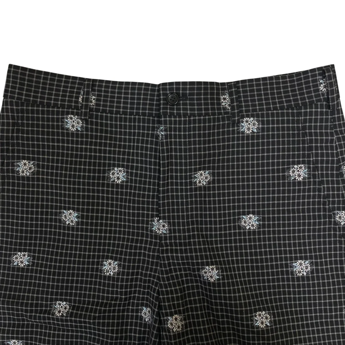 花柄 チェック柄 ハーフパンツ ショートパンツPO-P012 - Image 3