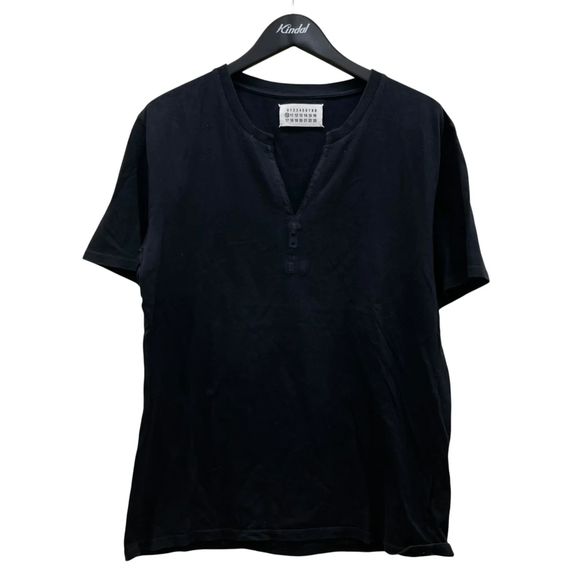 無地 Vネック ヘンリーネック 半袖Tシャツ コットンTシャツ