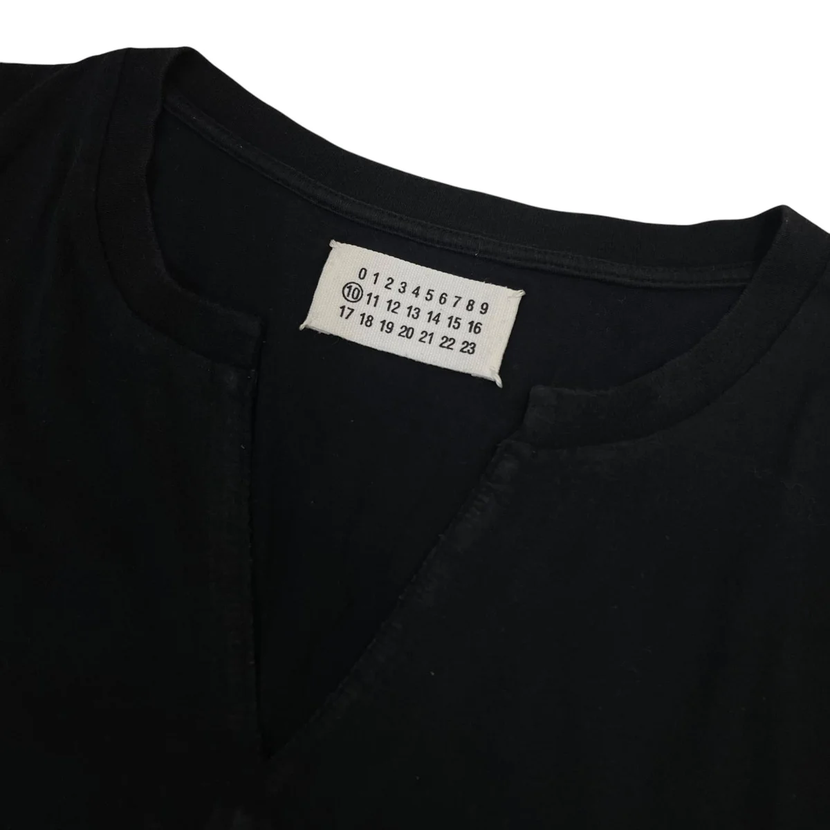 無地 Vネック ヘンリーネック 半袖Tシャツ コットンTシャツ - Image 7