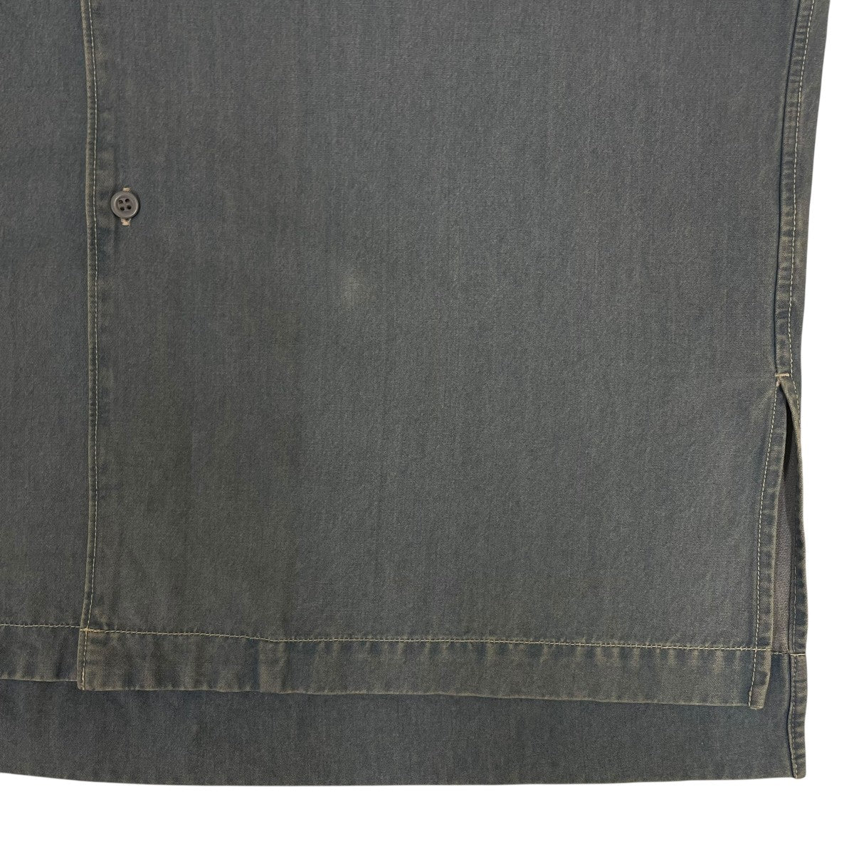 ELM DENIMオープンカラー デニムシャツ 半袖シャツ コットンシャツ214166 - Image 4