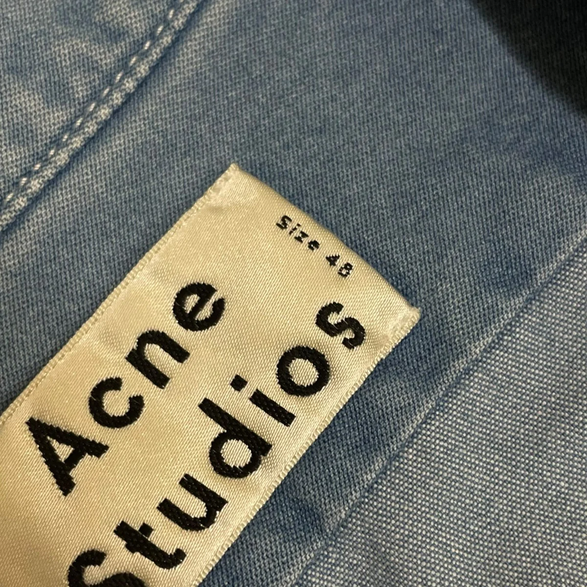 ELM DENIMオープンカラー デニムシャツ 半袖シャツ コットンシャツ214166 - Image 5